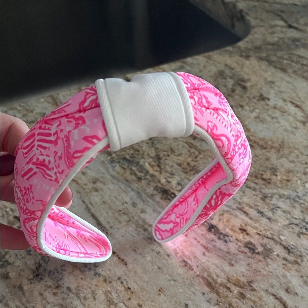 Lilly Pulitzer Pink & White Padded Headband